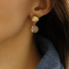 dallacqua_sublime_lumi_rose_quartz_kolczyki KOLCZYKI srebrne SUBLIME LUMI DUO MULTICOLOUR