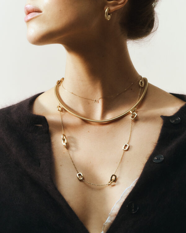 NASZYJNIK ZŁOTY PR.585 dall'acqua