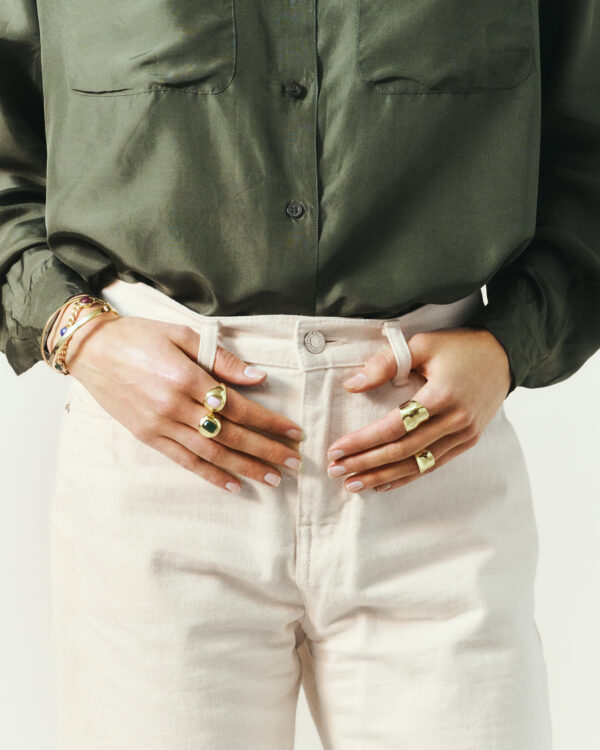 GEMMA ZŁOTy pierścionek pr.585