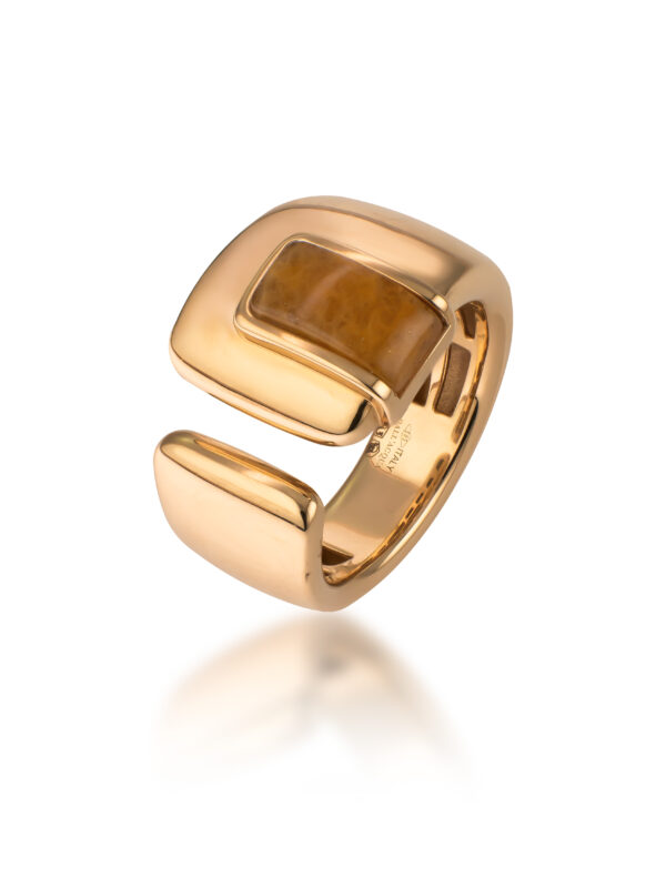 GEMMA ZŁOTy pierścionek pr.585