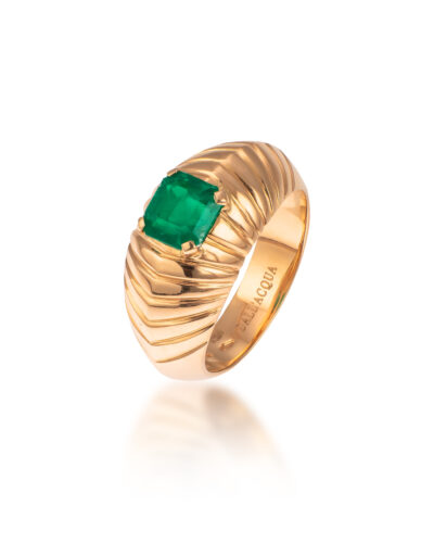 pierścionek ze szmaragdem kolumbijskim pr.750