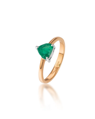 pierścionek ze szmaragdem kolumbijskim pr.750