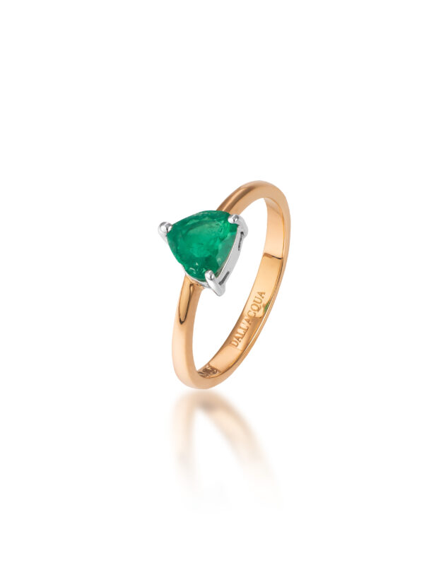 pierścionek ze szmaragdem kolumbijskim pr.750