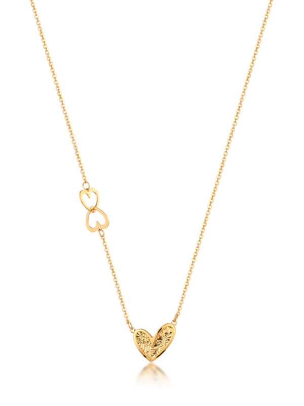 serca ZŁOTY naszyjnik PR.585