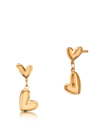 serca ZŁOTe kolczyki PR.585