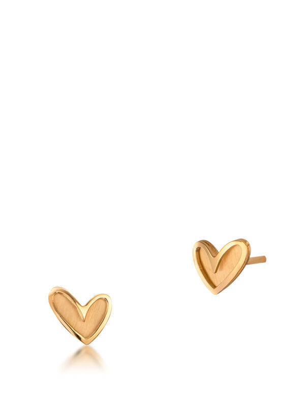 serca ZŁOTe kolczyki PR.585