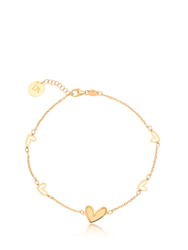 serca ZŁOTA BRANSOLETKA PR.585